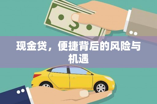 郊区现金贷，便捷背后的风险与机遇