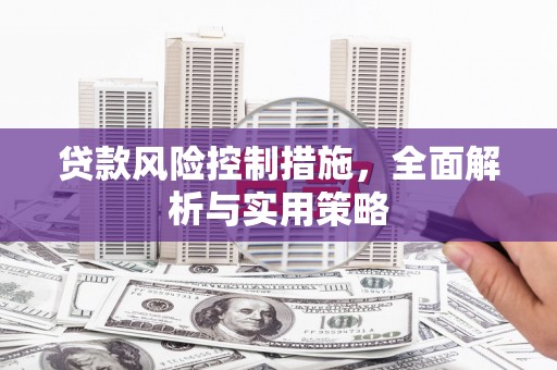 郊区贷款风险控制措施，全面解析与实用策略