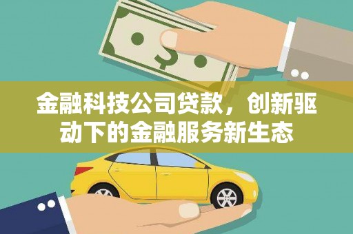郊区金融科技公司贷款，创新驱动下的金融服务新生态