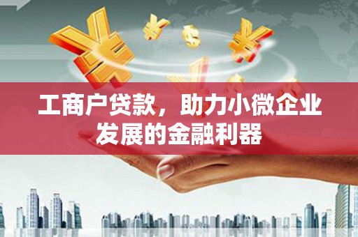 郊区工商户贷款，助力小微企业发展的金融利器