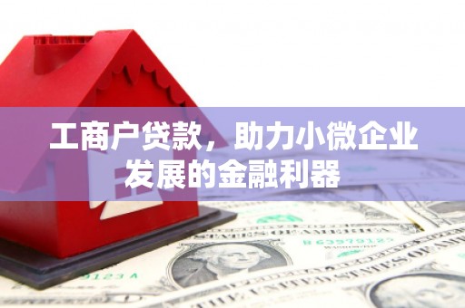 郊区工商户贷款，助力小微企业发展的金融利器