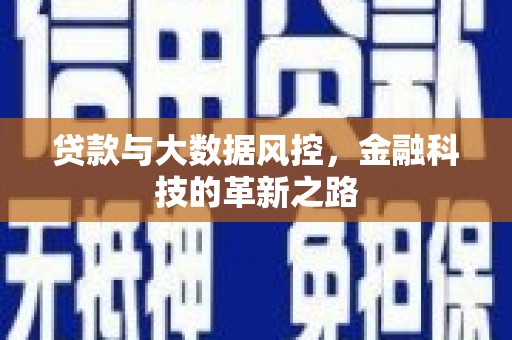 郊区贷款与大数据风控，金融科技的革新之路