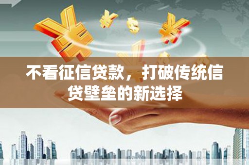 郊区不看征信贷款，打破传统信贷壁垒的新选择