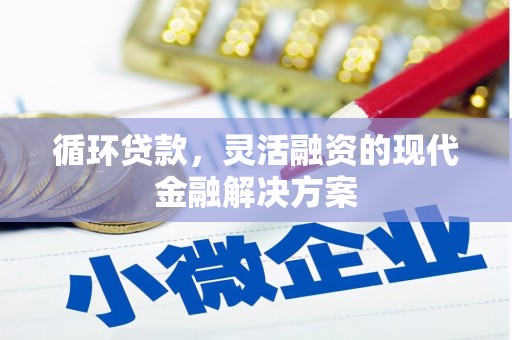 郊区循环贷款，灵活融资的现代金融解决方案