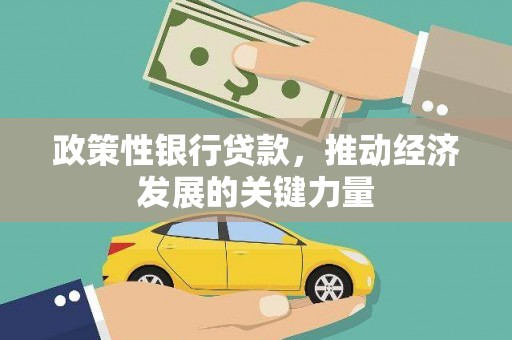 郊区政策性银行贷款，推动经济发展的关键力量