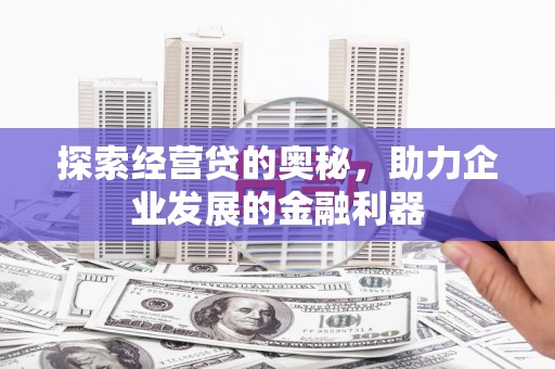 郊区探索经营贷的奥秘，助力企业发展的金融利器