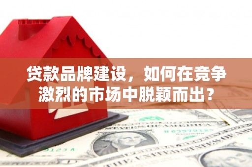 郊区贷款品牌建设，如何在竞争激烈的市场中脱颖而出？