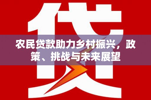 郊区农民贷款助力乡村振兴，政策、挑战与未来展望
