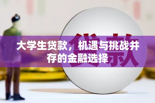 郊区大学生贷款，机遇与挑战并存的金融选择