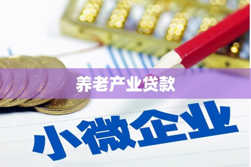 郊区养老产业贷款