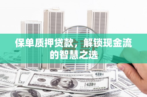 郊区保单质押贷款，解锁现金流的智慧之选