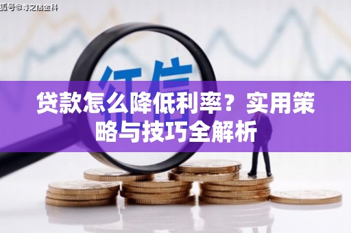 郊区贷款怎么降低利率？实用策略与技巧全解析